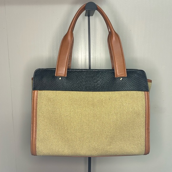 Henri Bendel Black and Tan Textured Tote - Picture 2 of 10